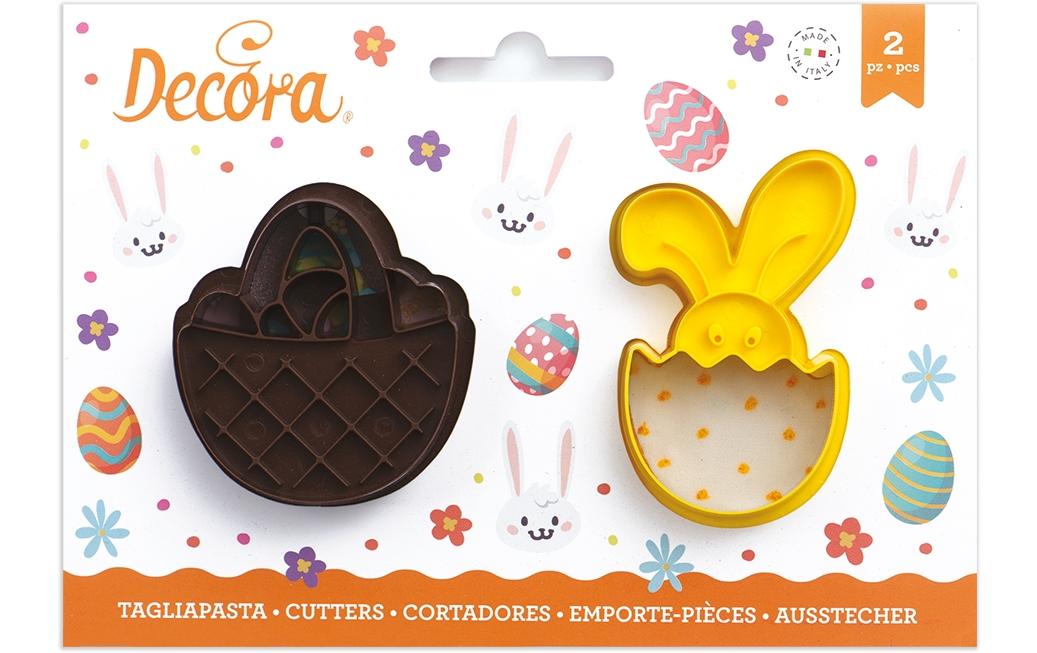 Decora Guetzli-Ausstecher 2 Stück, Osterkorb und Osterhase Decora Guetzli-Ausstecher 2 Stück, Osterkorb und Osterhase