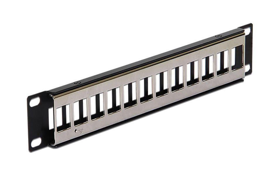 Delock Patchpanel 12 Port, Keystone 10 Rack Delock Patchpanel 12 Port, Keystone 10 Rack