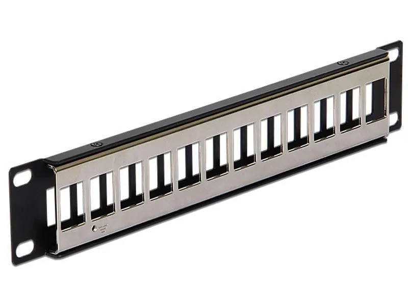 Delock Patchpanel 12 Port, Keystone 10 Rack Delock Patchpanel 12 Port, Keystone 10 Rack