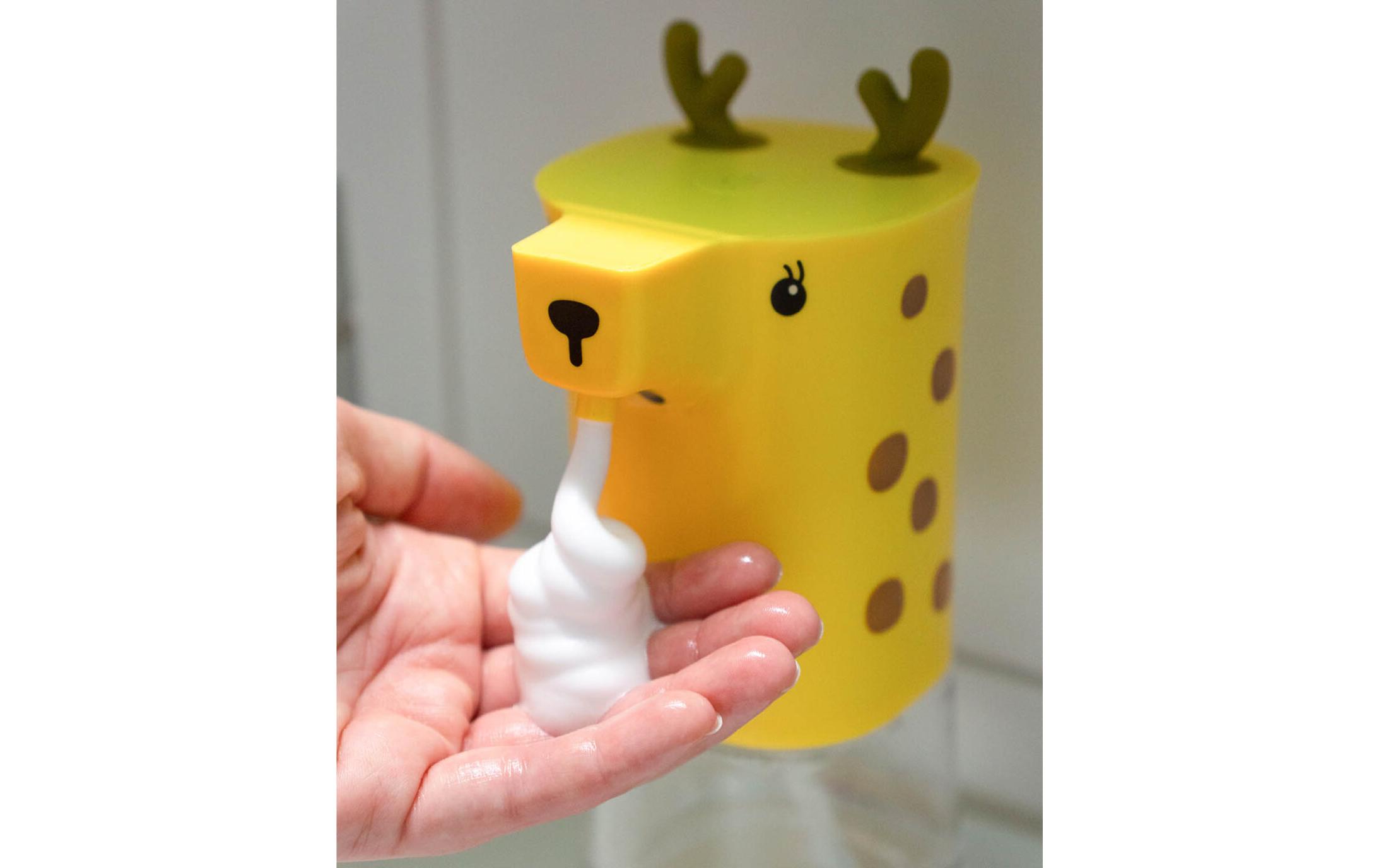 Esmée Sensorspender Giraffe 350 ml, Gelb