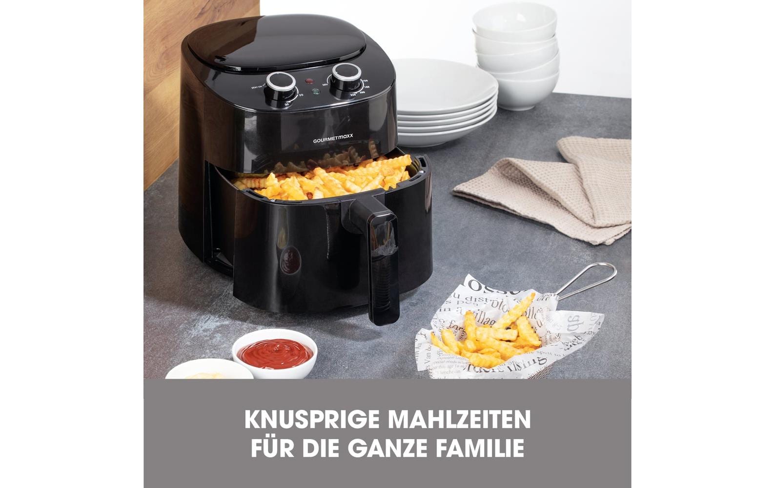 GOURMETmaxx Heissluft-Fritteuse 4.5 l