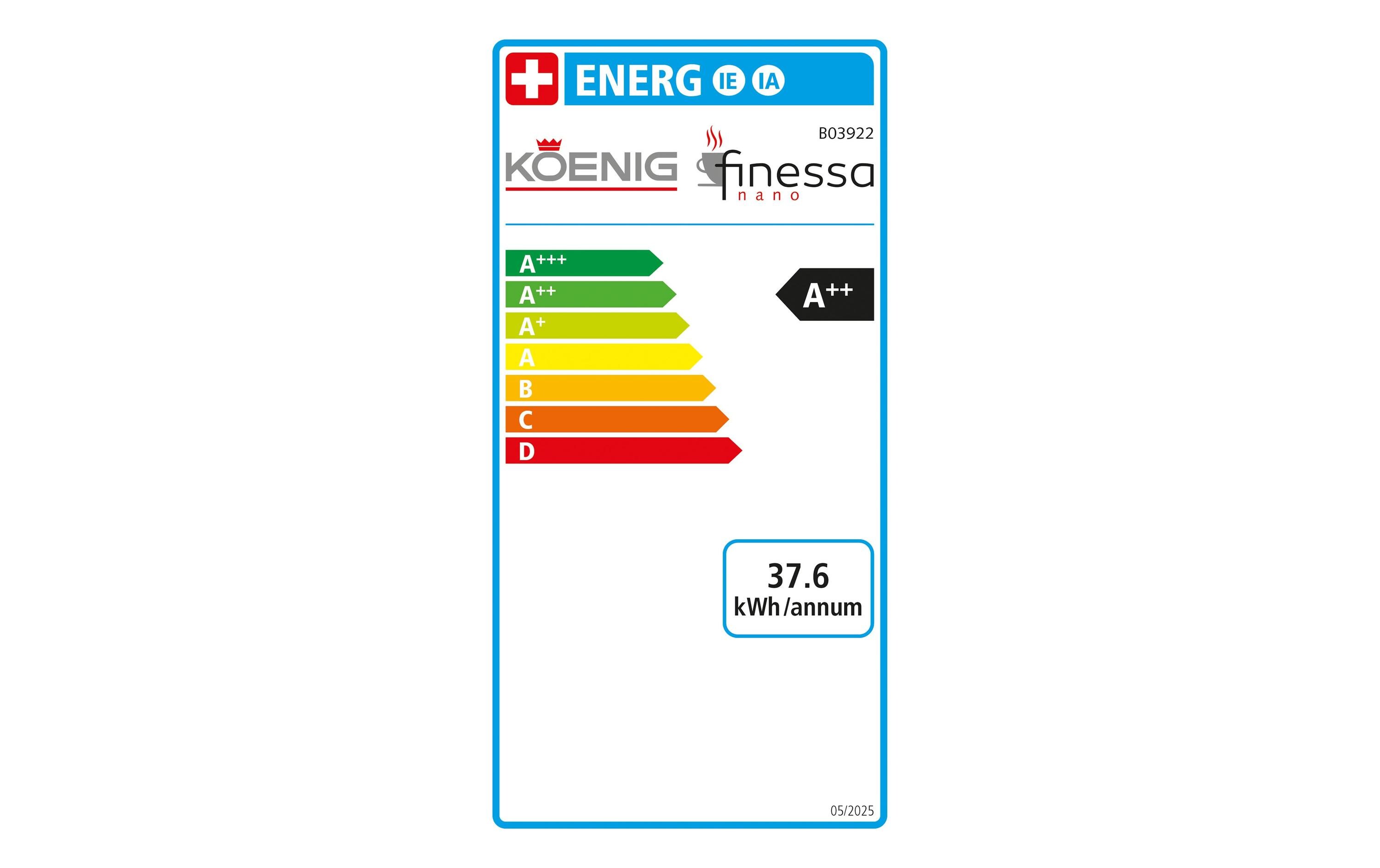 Koenig Kaffeevollautomat Finessa Nano Dunkelgrau