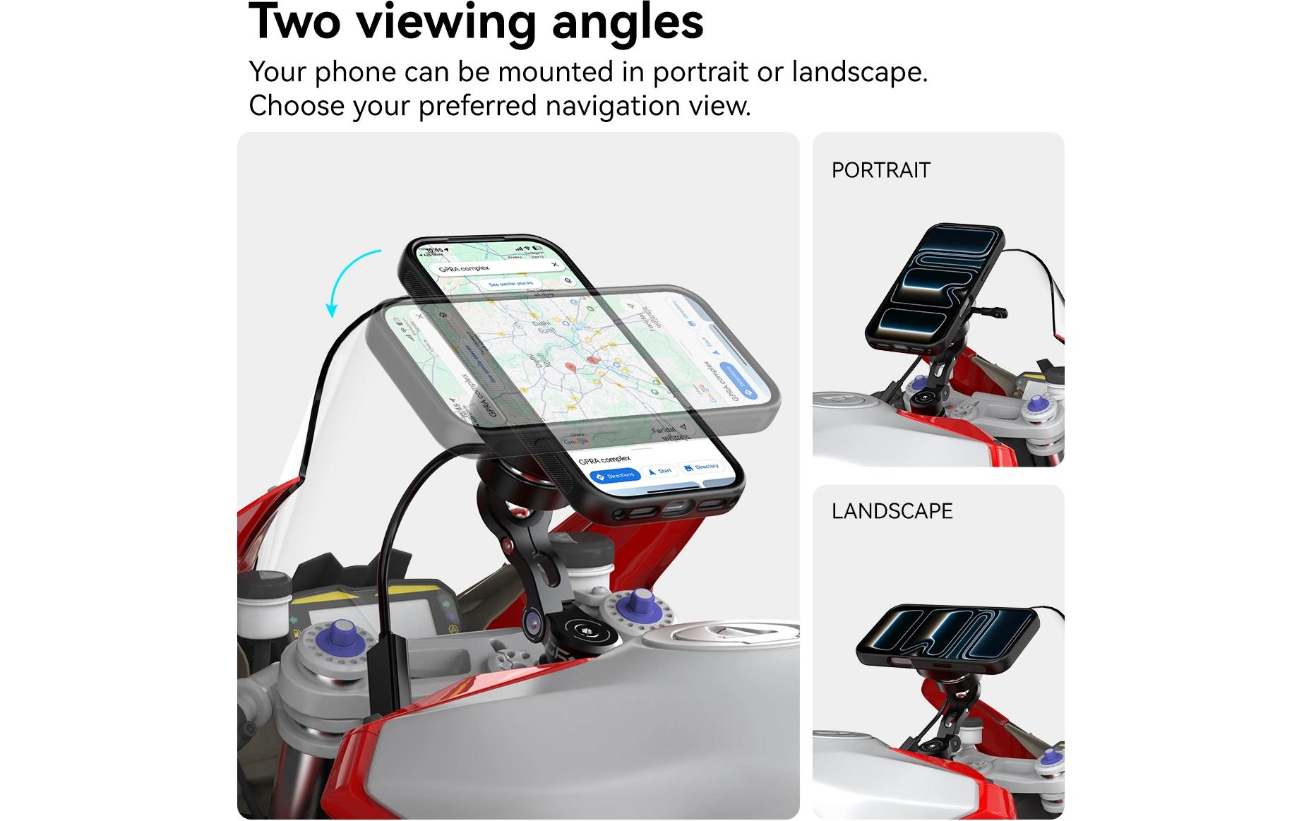 GRXplore Smartphone-Halterung GR-MW61 Crossbar-Spiegel