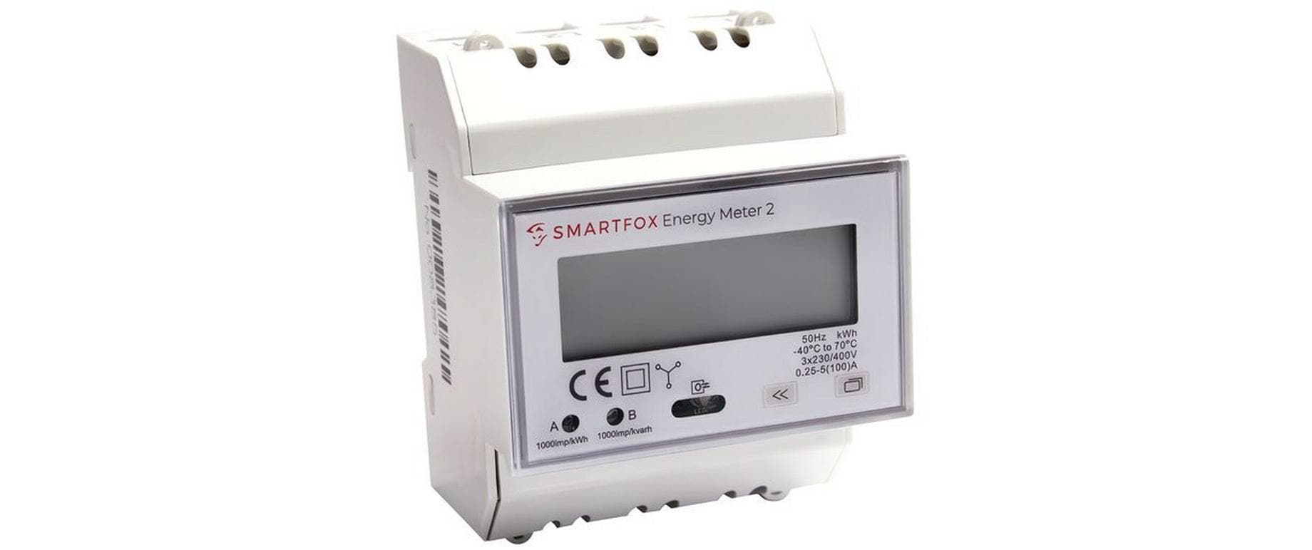 SMARTFOX Energy Meter 2 100A 400 V RS485 2x S0