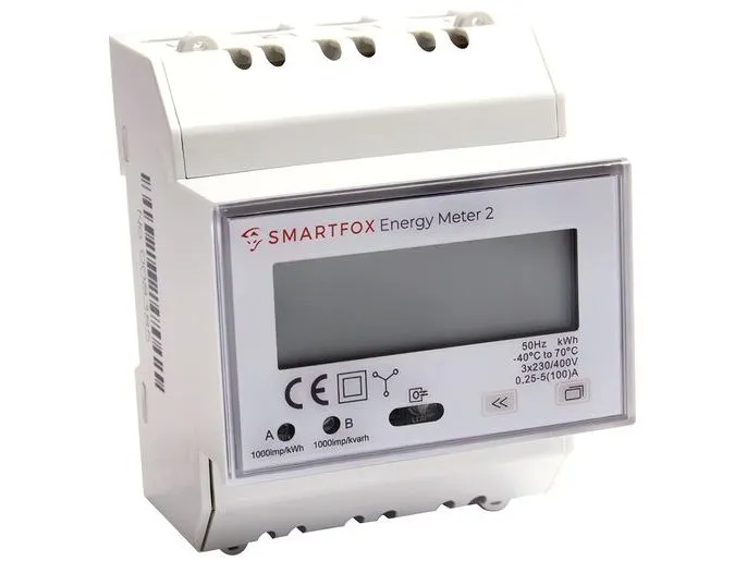 SMARTFOX Energy Meter 2 100A 400 V RS485 2x S0 SMARTFOX Energy Meter 2 100A 400 V RS485 2x S0