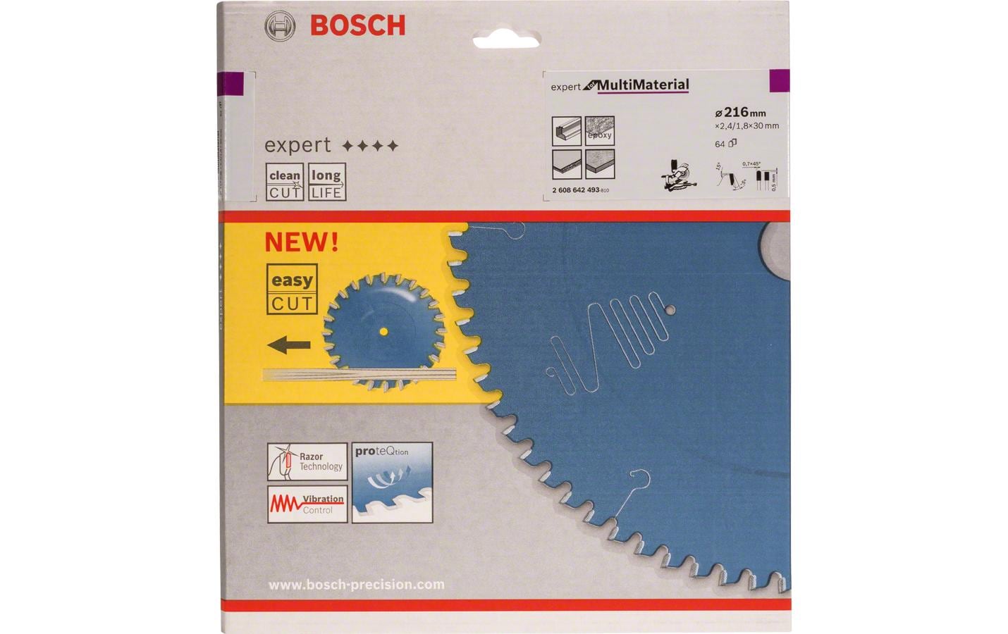 Bosch Professional Kreissägeblatt Expert for Multi Material Ø 216