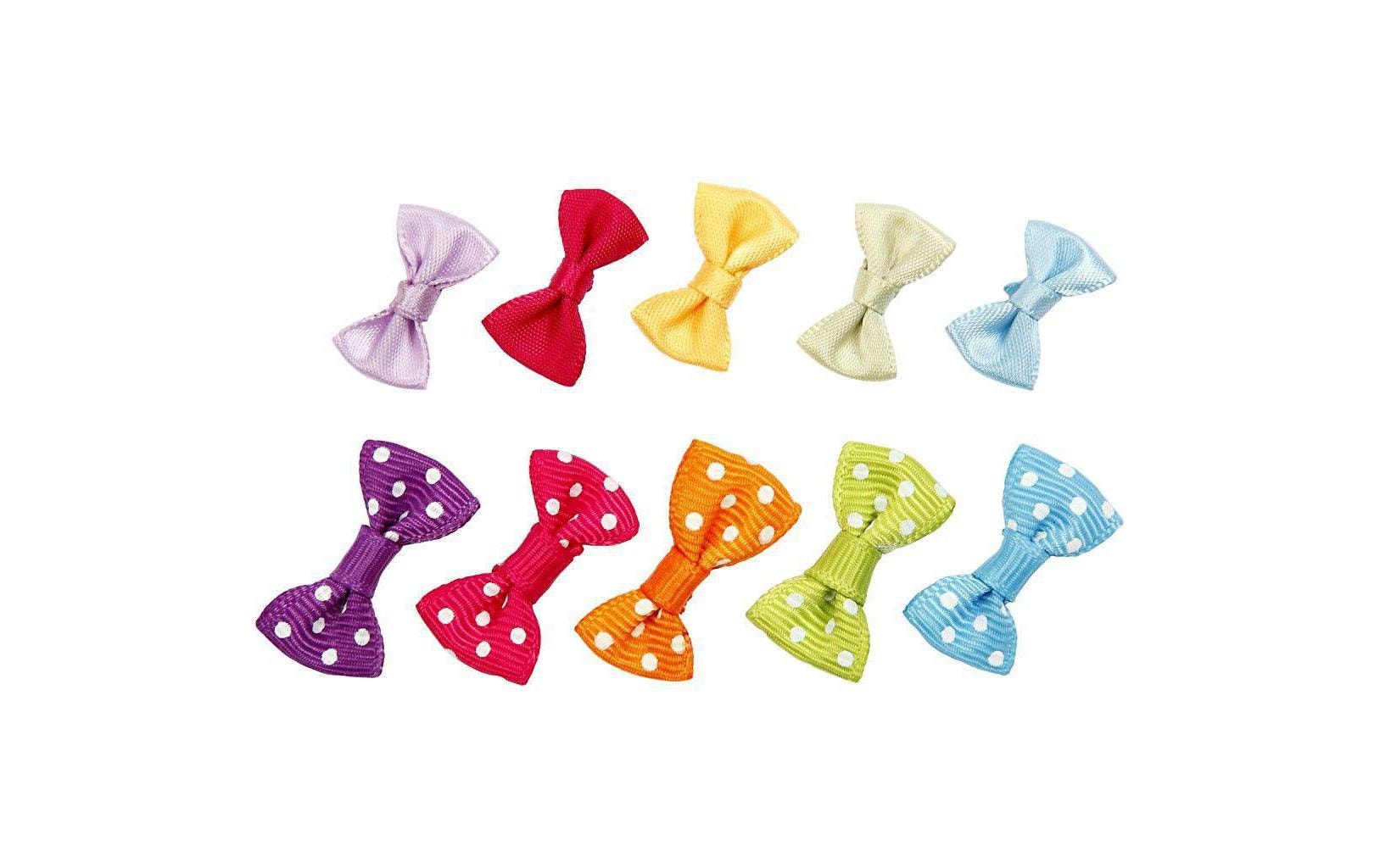 Creativ Company Fliegen/Schleifen aus Stoff, 20 Stück assortiert Creativ Company Fliegen/Schleifen aus Stoff, 20 Stück assortiert