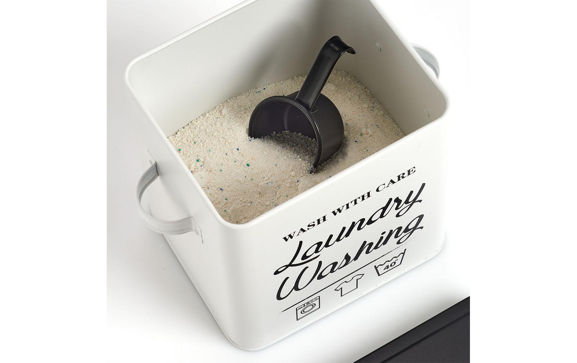 Zeller Present Waschmittelbox Laundry 7 l, Weiss