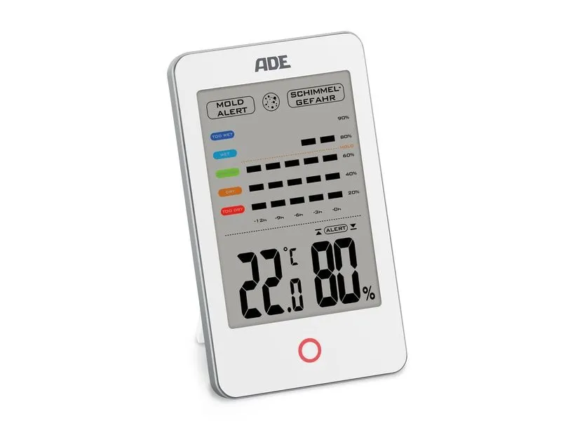 ADE Thermo-/Hygrometer digital Weiss