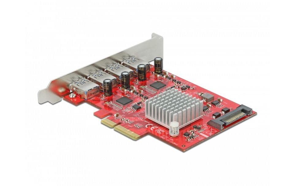 Delock PCI-Express-Karte 90481 4x USB-A 3.1 Gen 2 Delock PCI-Express-Karte 90481 4x USB-A 3.1 Gen 2