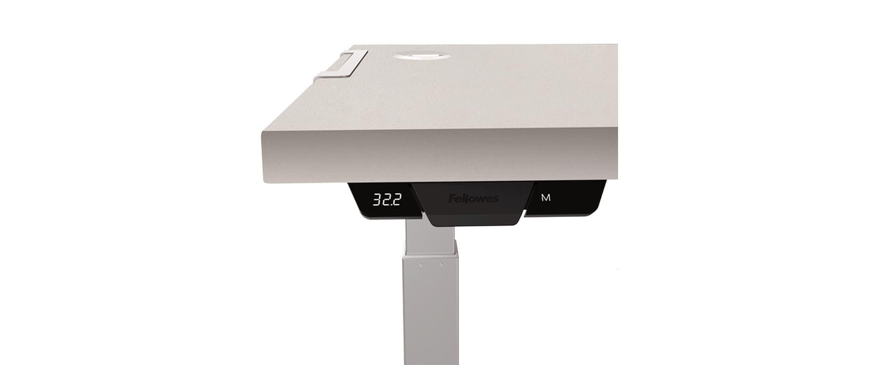 Fellowes Tischplatte Levado 180 x 80 cm, Grau