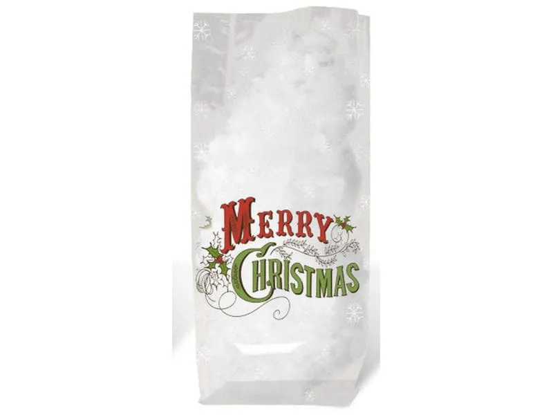 URSUS Guetzli-Verpackung Merry Christmas 11.5 cm x 19 cm