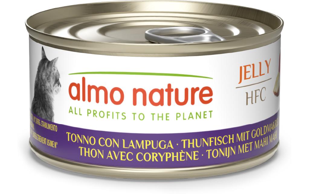 Almo Nature Nassfutter HFC Jelly Thunfisch mit Goldmakrele 70 g