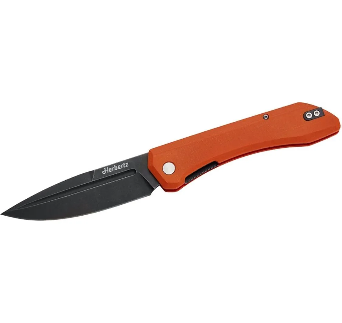 Herbertz Taschenmesser Outdoor Liner Lock orange Micarta