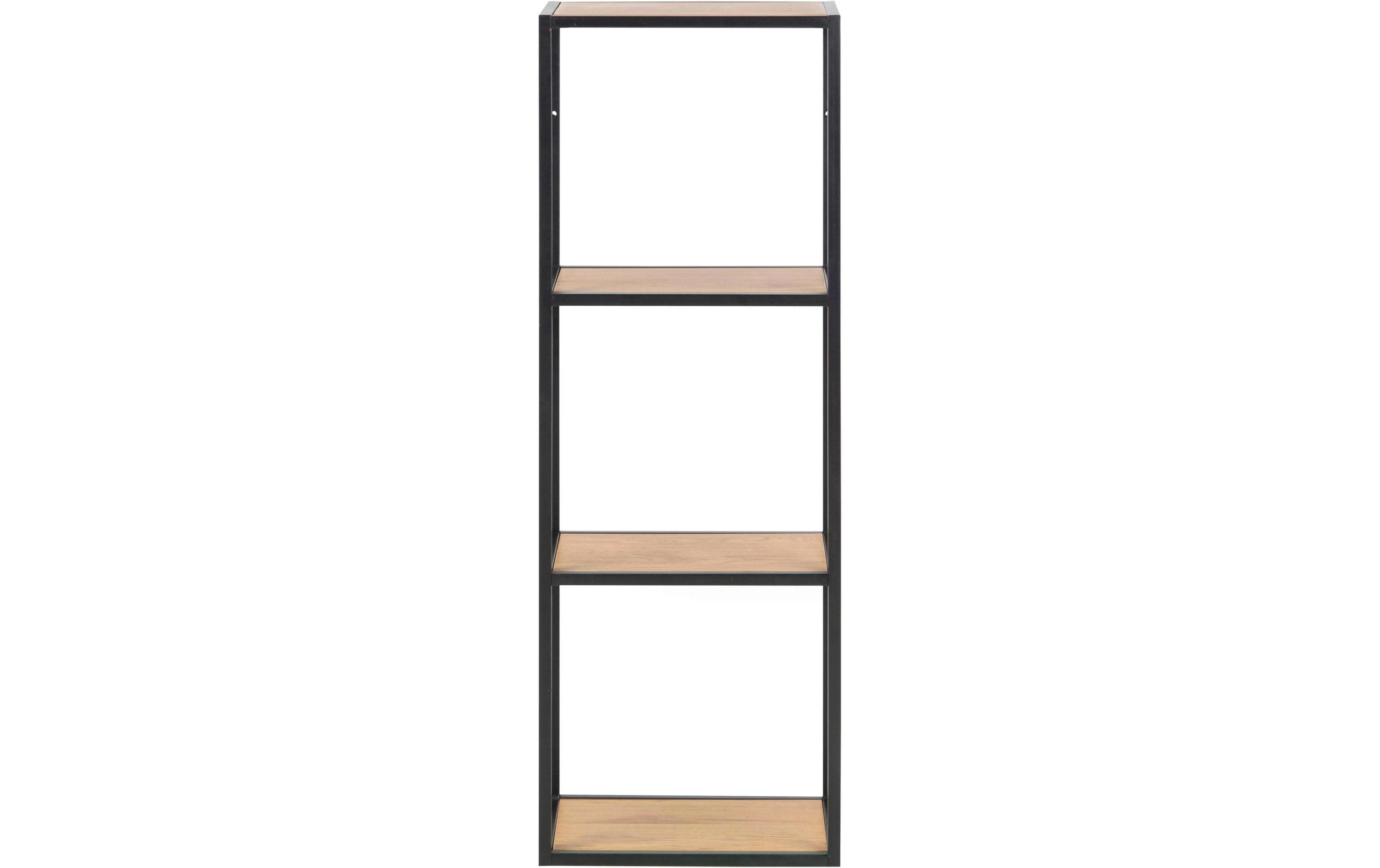 AC Design Regal Seaford 24 x 37 x 108 cm, Nature/Schwarz