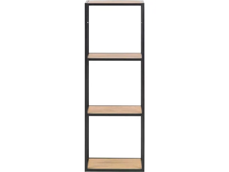 AC Design Regal Seaford 24 x 37 x 108 cm, Nature/Schwarz AC Design Regal Seaford 24 x 37 x 108 cm, Nature/Schwarz