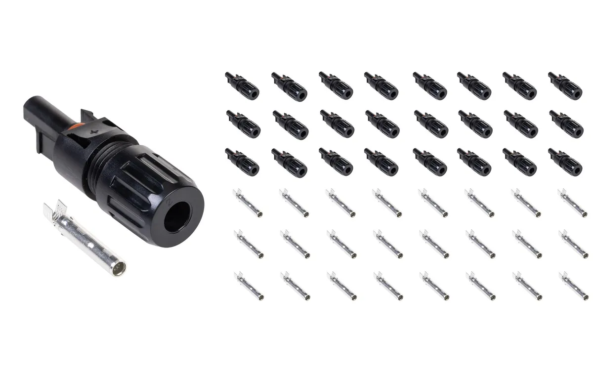 FURBER.power Solarstecker Stecker MC4 kompatibel, 1 Paar / 25 Stk FURBER.power Solarstecker Stecker MC4 kompatibel, 1 Paar / 25 Stk