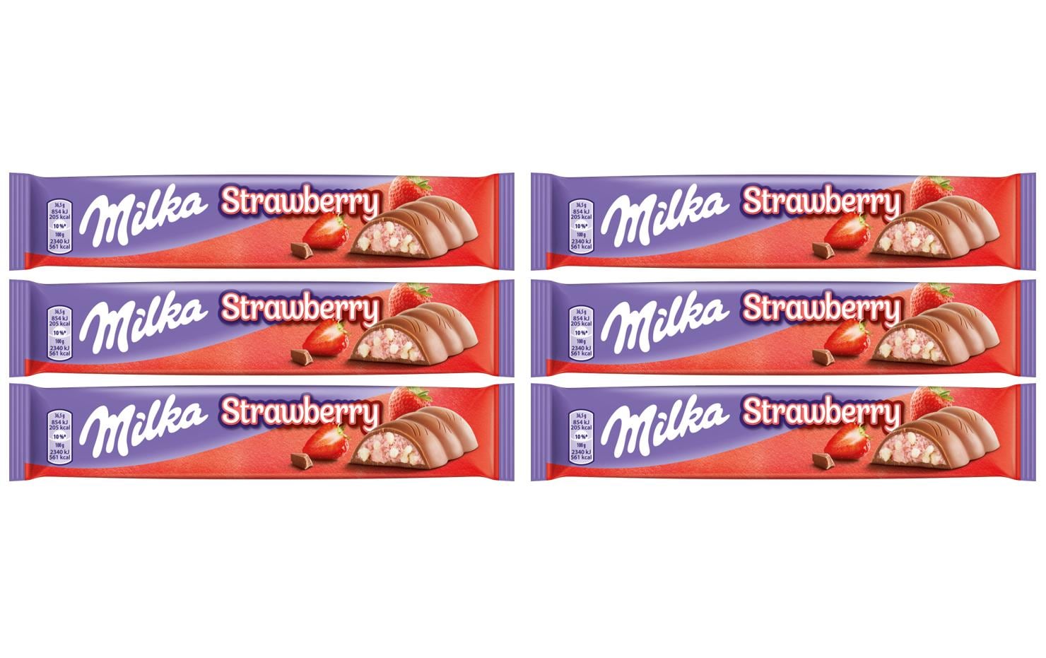 Milka Schokoladenriegel Erdbeer 6 Stück