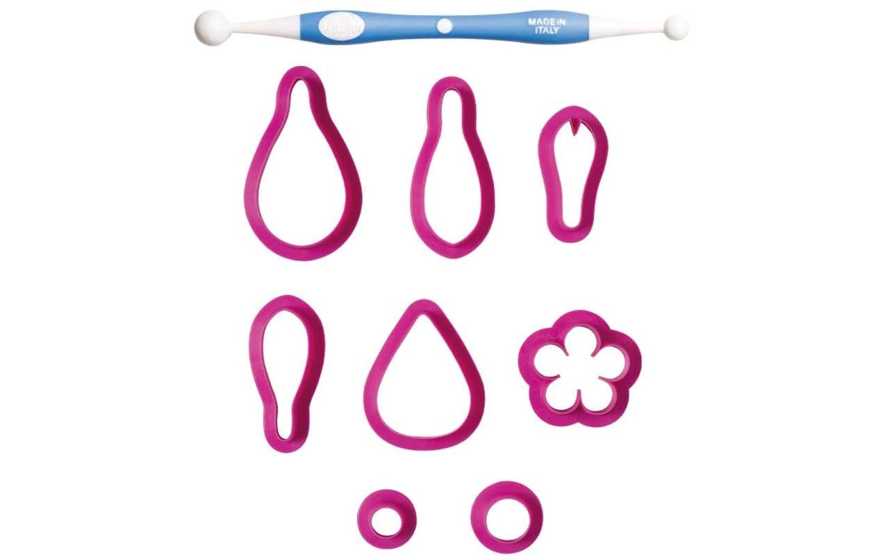 Decora Prägerform Blumen Rosa