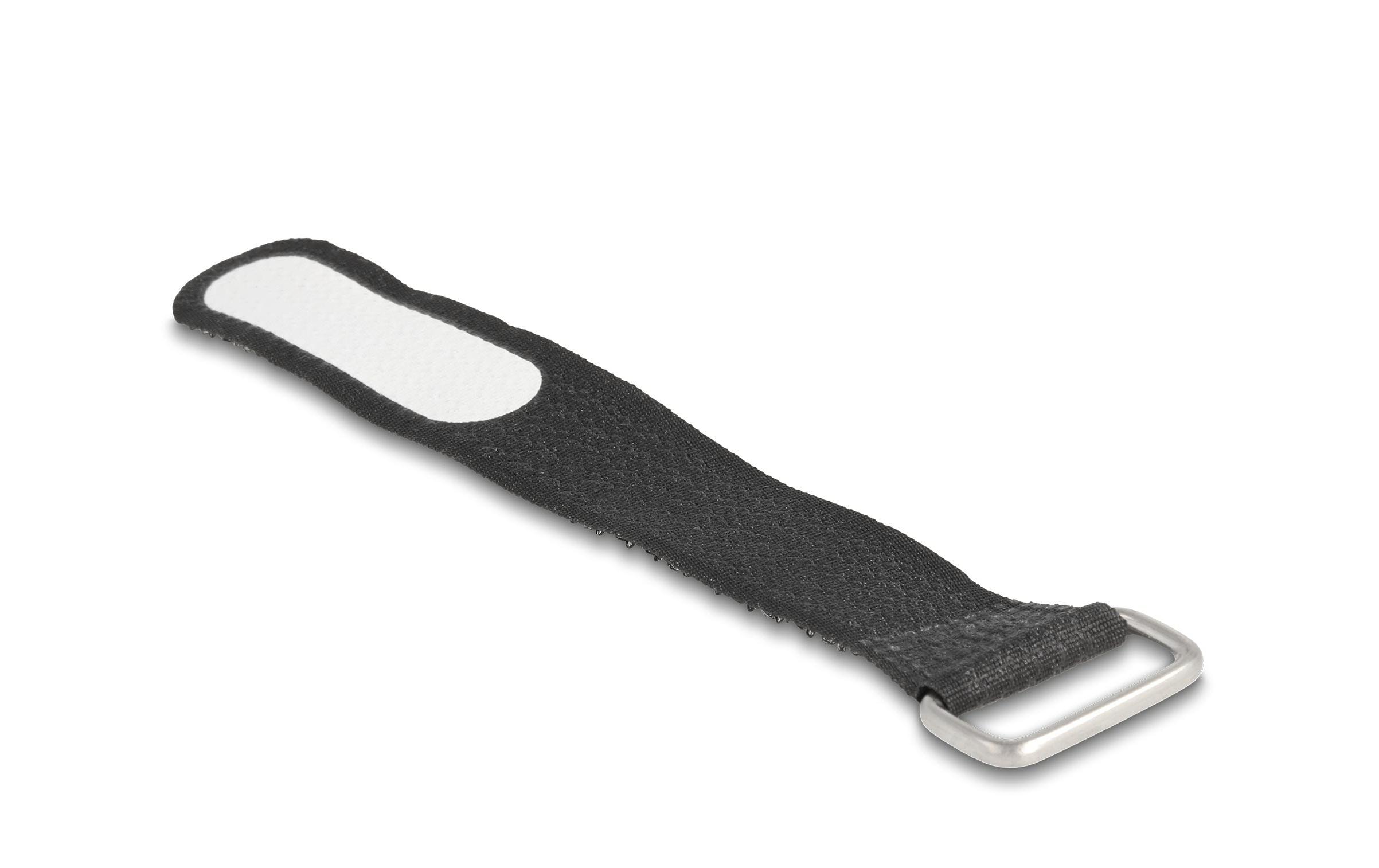 Delock Klettkabelbinder Schwarz 127 mm x 20 mm 5 Stück