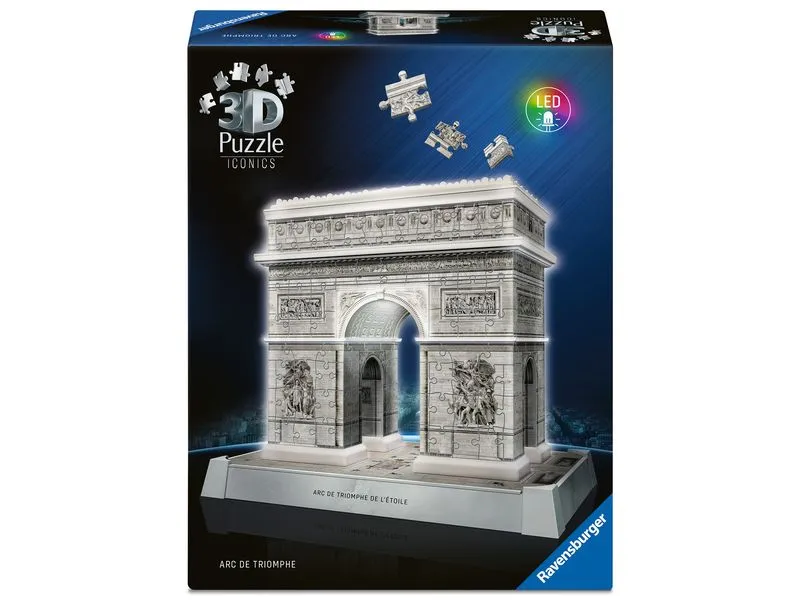 Ravensburger 3D Puzzle Iconics Arc de Triomphe with Light Ravensburger 3D Puzzle Iconics Arc de Triomphe with Light