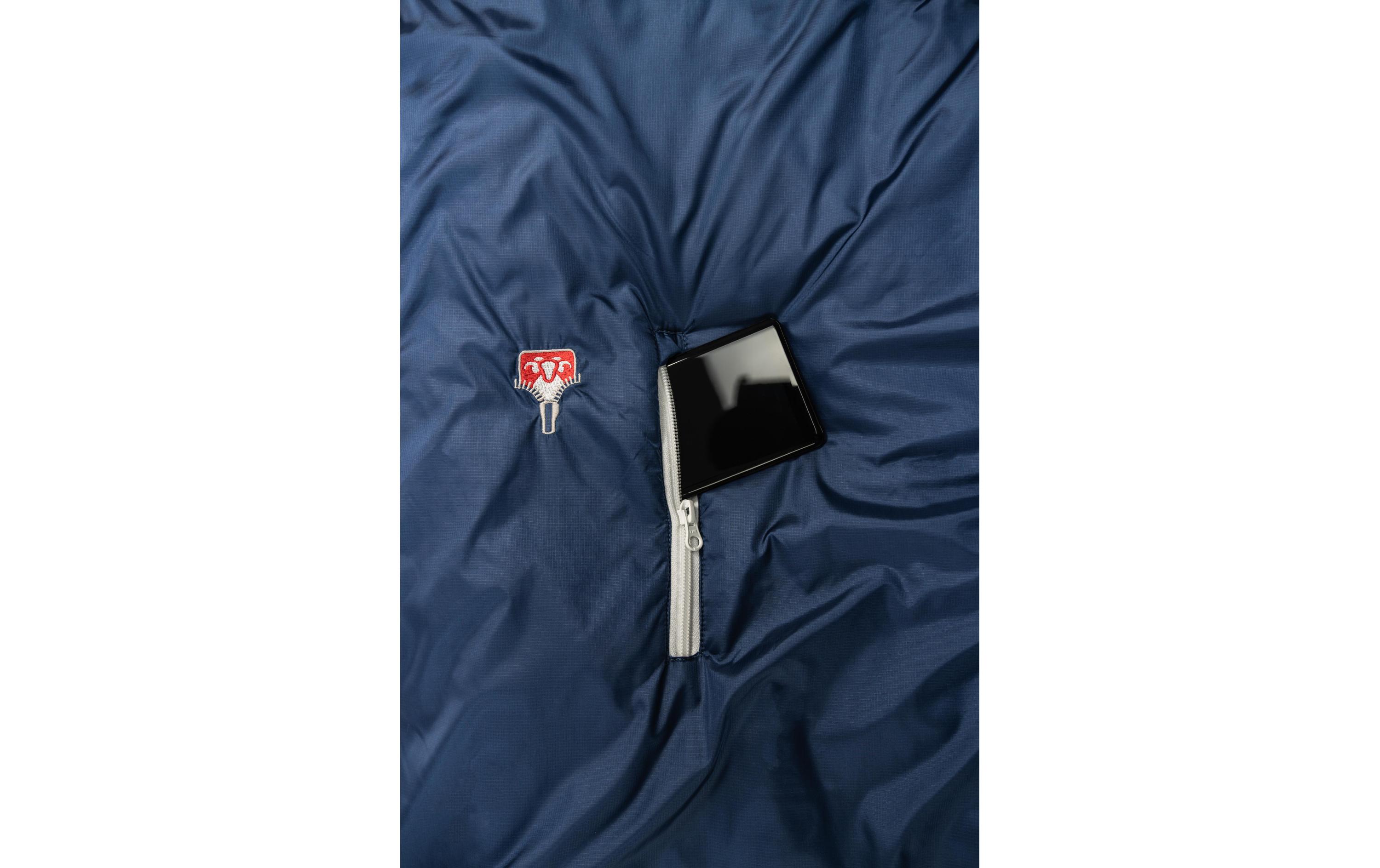 Grüezi Bag Schlafsack Biopod Wolle Murmeltier Comf. XXL Night Blue