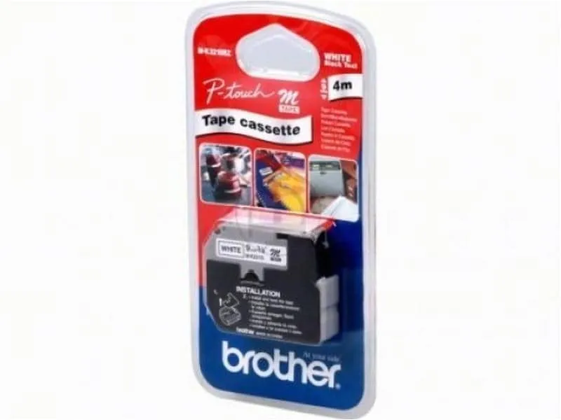 Brother Beschriftungsband M-k221sbz Schwarz auf Weiss Brother Beschriftungsband M-k221sbz Schwarz auf Weiss