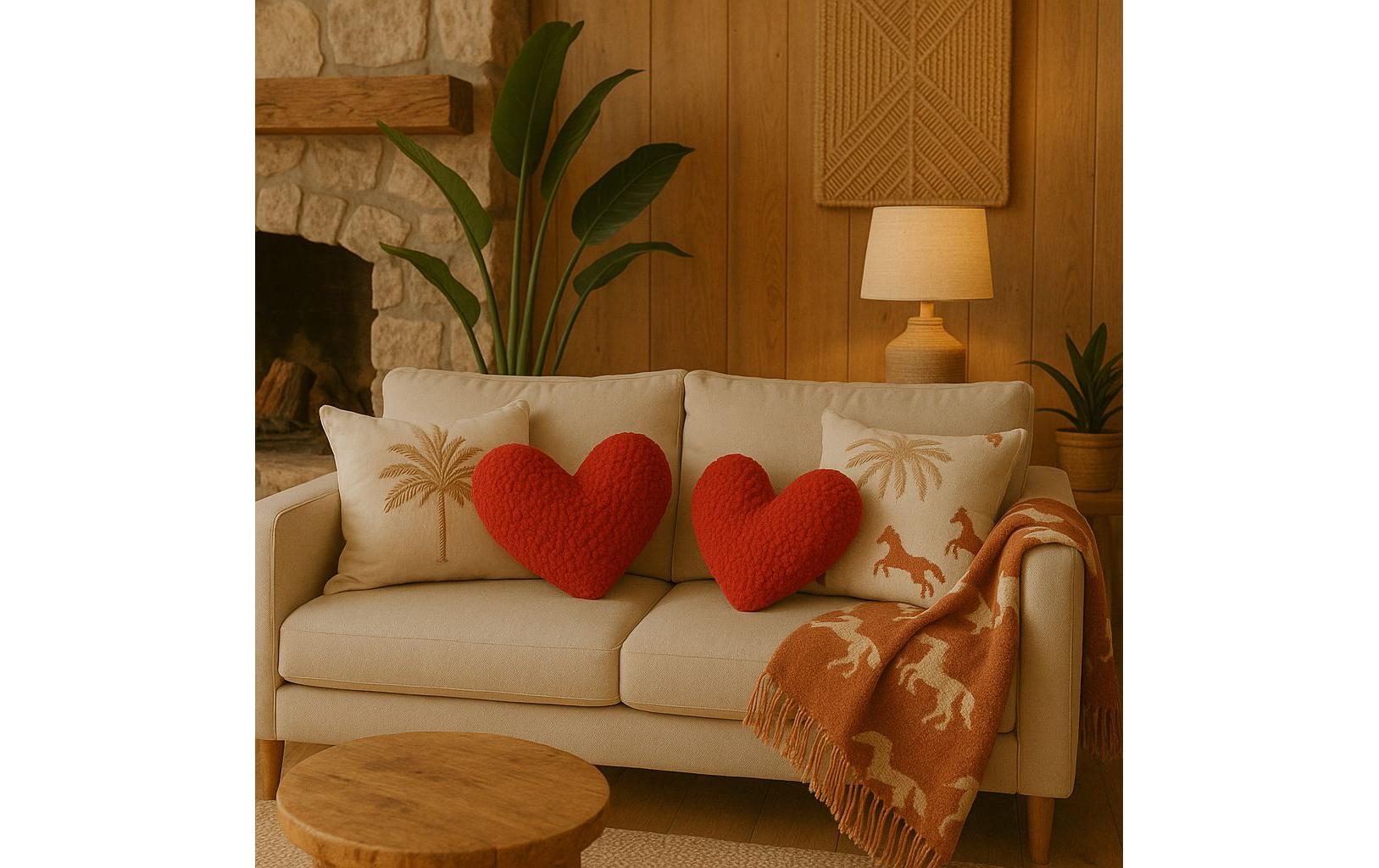 Conceptum Hypnose Kissen Herz 38 x 33 cm, Rot