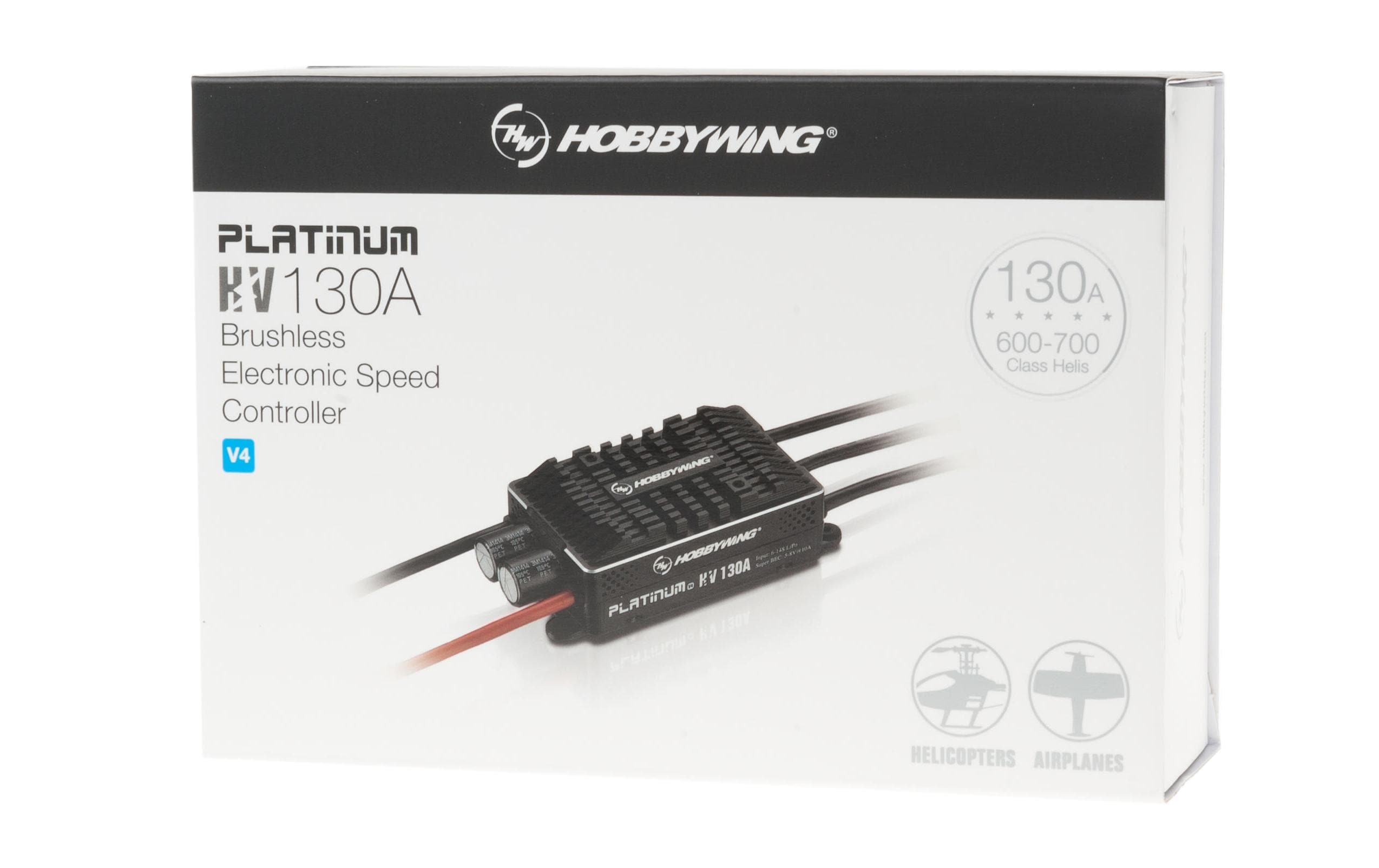 Hobbywing Brushless Regler Platinum Pro V4 OPTO HV 130A, 6-14S