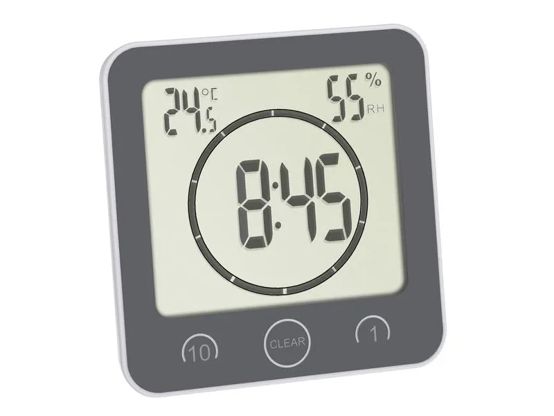 TFA Dostmann Tischuhr mit Timer Weiss TFA Dostmann Tischuhr mit Timer Weiss