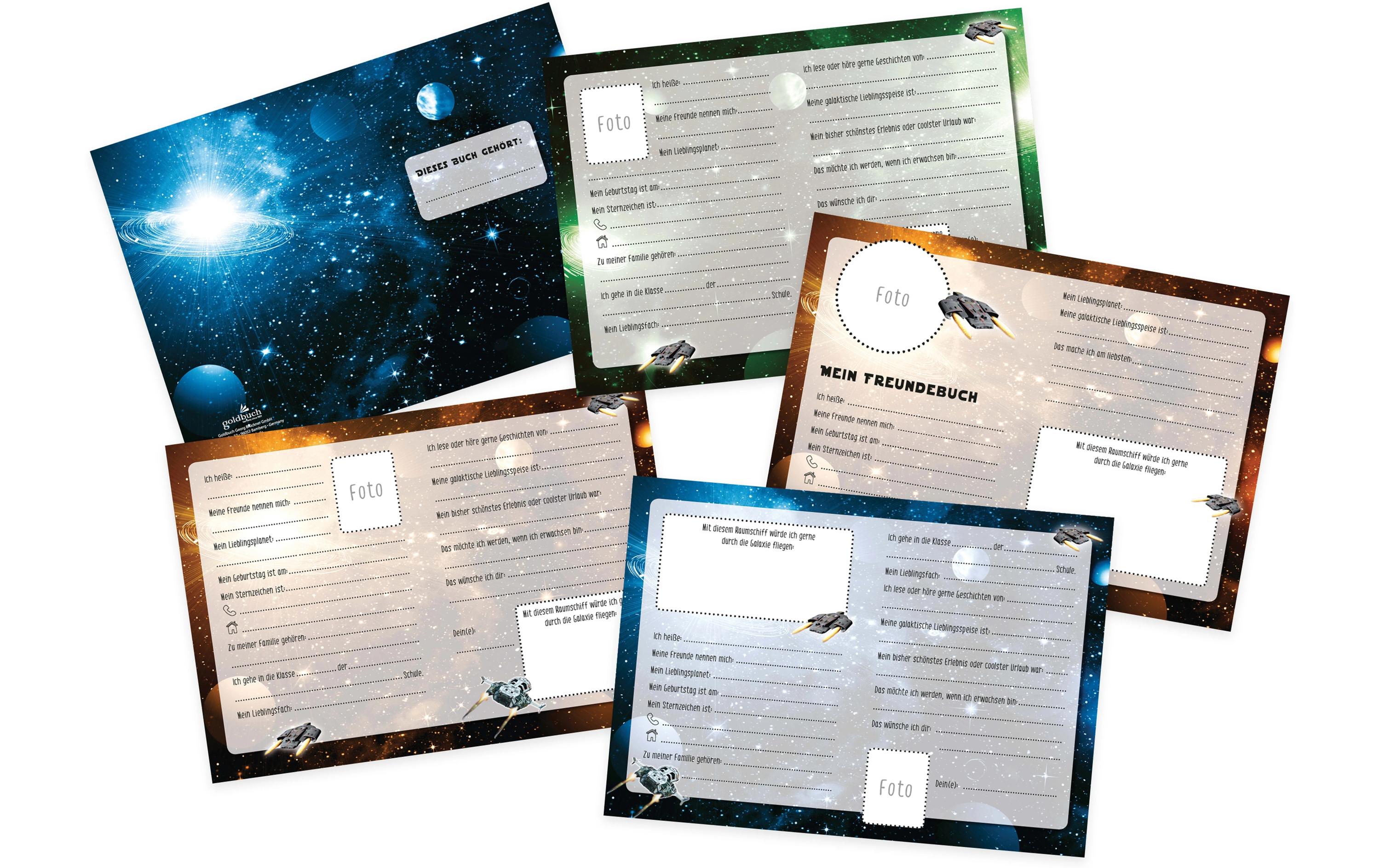 Goldbuch Freundebuch Universe A5, 88 Seiten