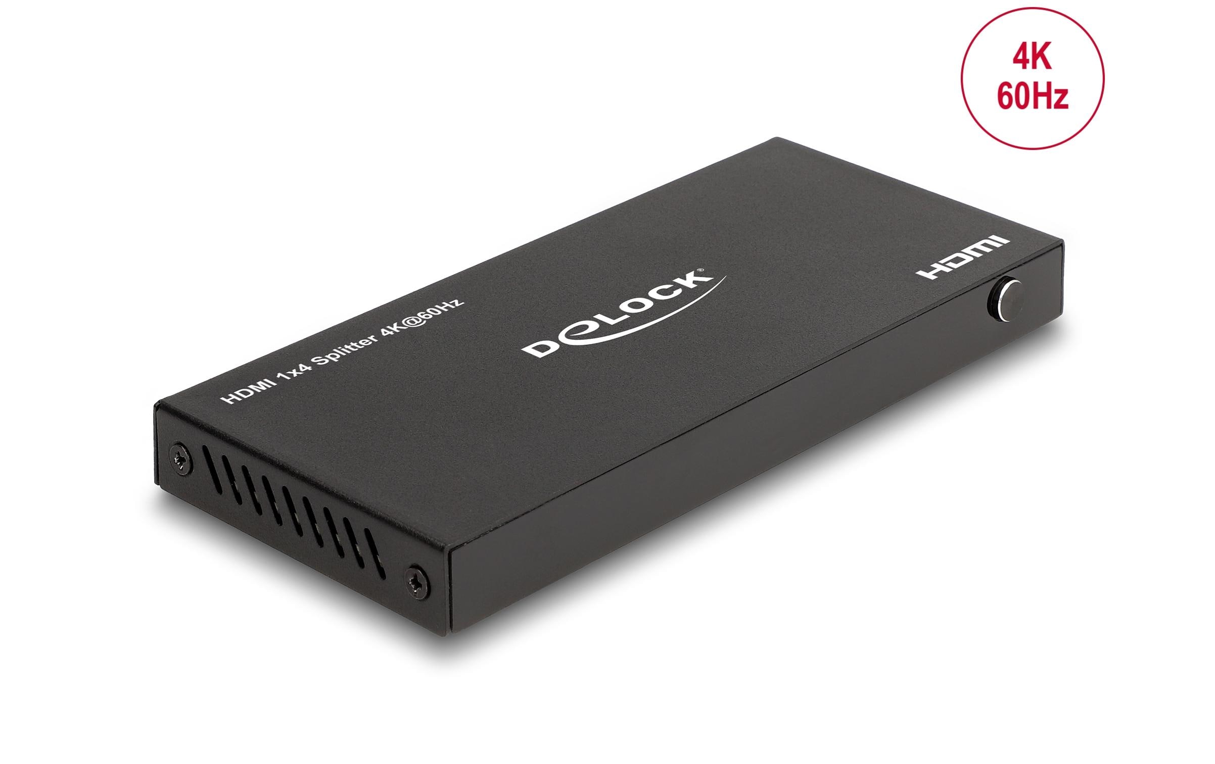 Delock 4-Port Signalsplitter HDMI-HDMI 4K/60 Hz Delock 4-Port Signalsplitter HDMI-HDMI 4K/60 Hz