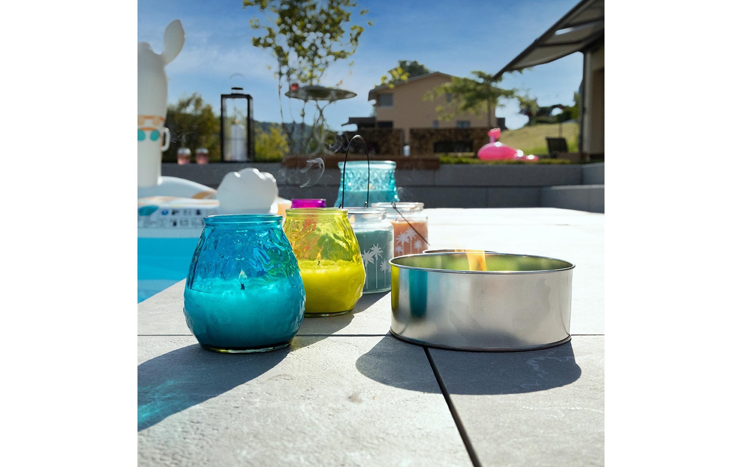 balthasar Gartenkerze Citronella 10 x 10.5 cm, Hellgrün