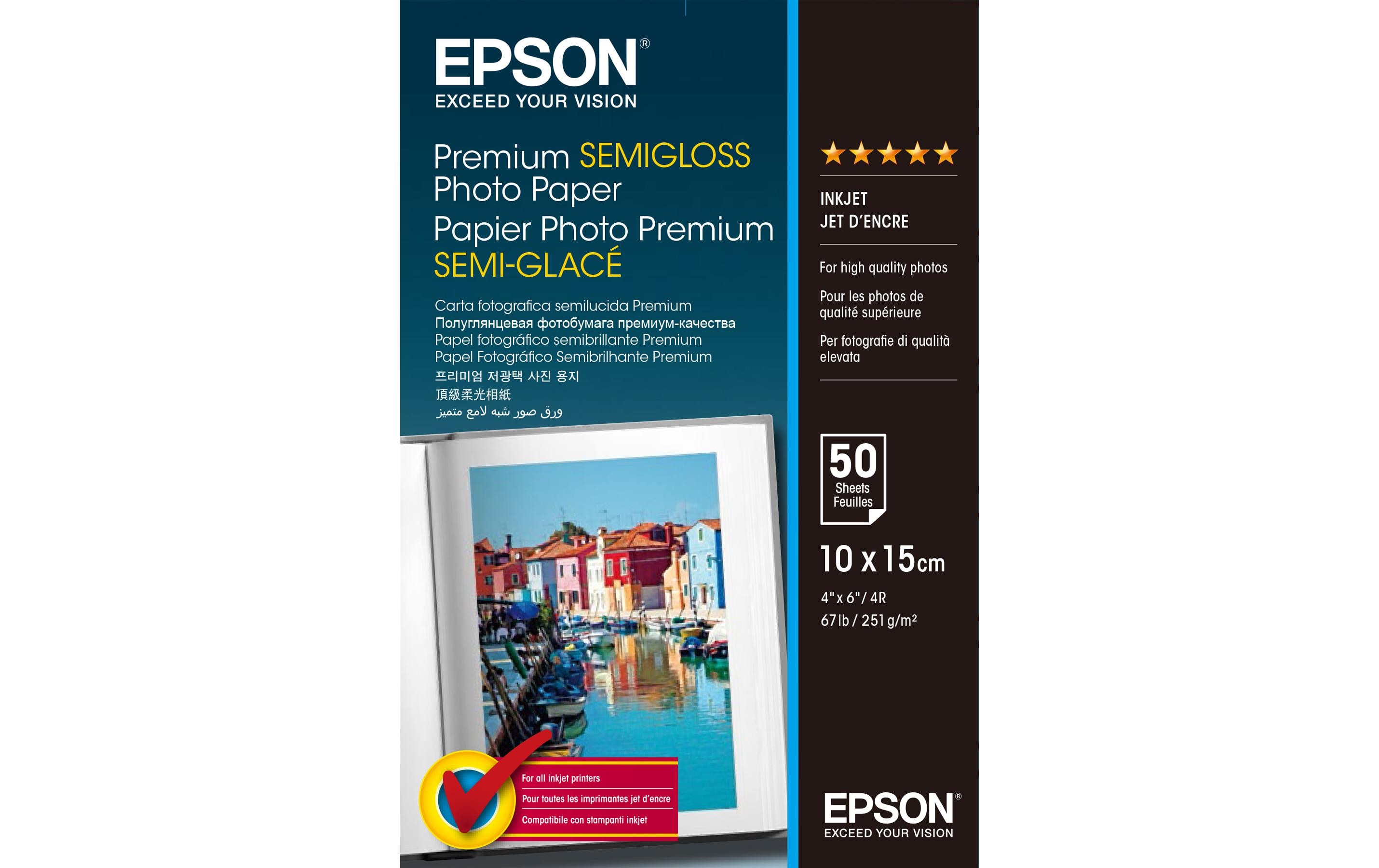 Epson Fotopapier 10 x 15 cm 255 g/m² 50 Stück Epson Fotopapier 10 x 15 cm 255 g/m² 50 Stück