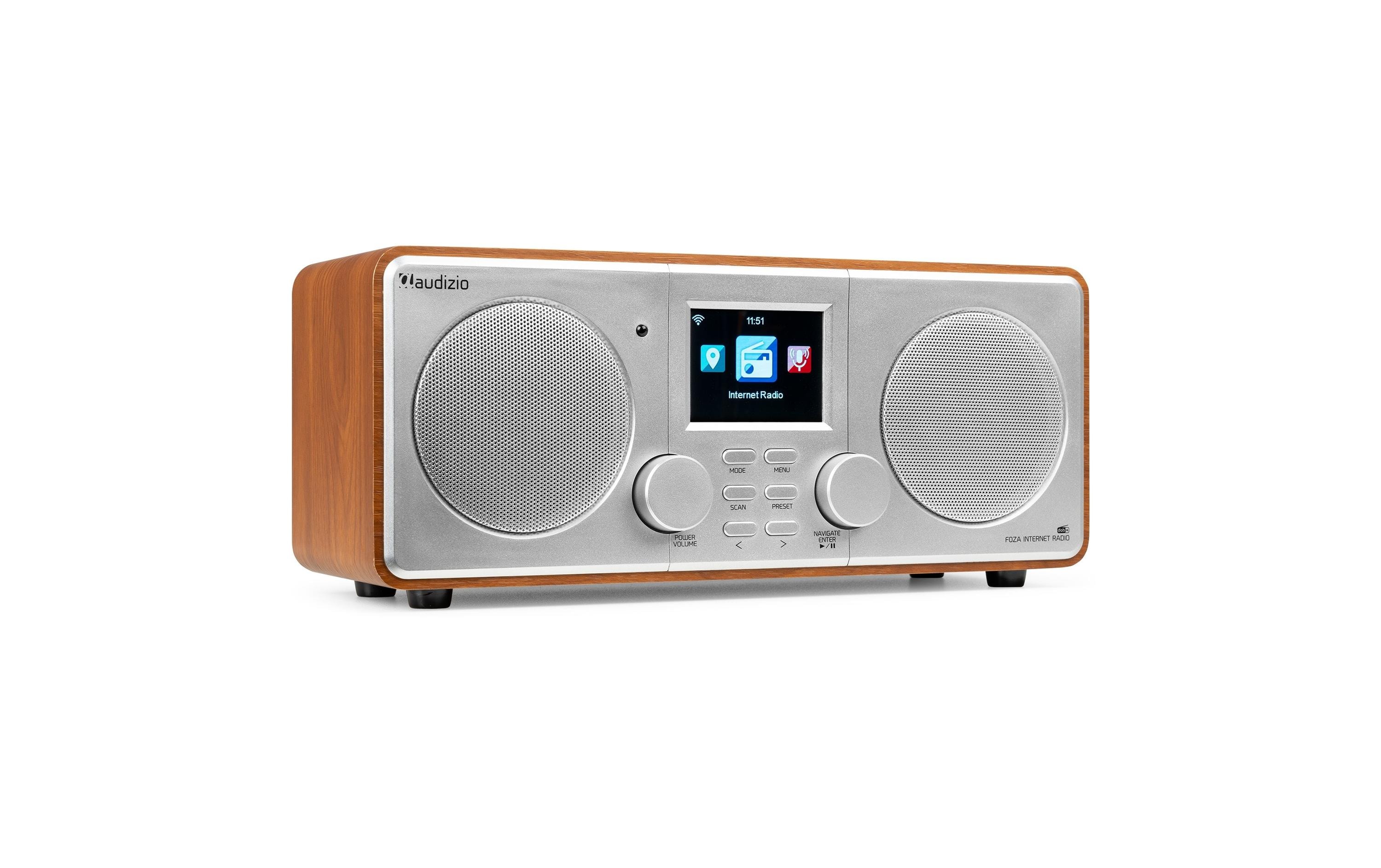 Audizio DAB+ Radio Foza Braun/Silber