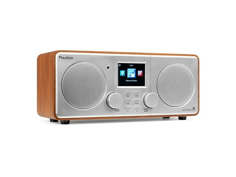 Audizio DAB+ Radio Foza Braun/Silber Audizio DAB+ Radio Foza Braun/Silber
