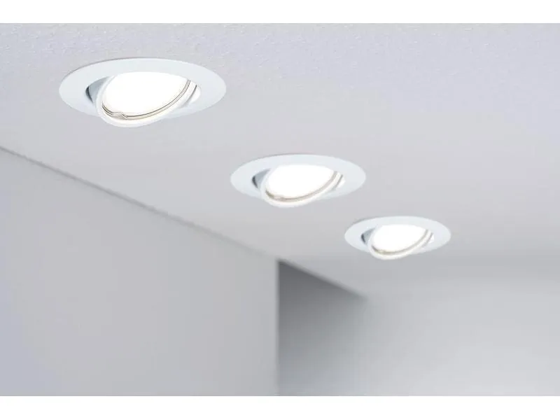 Paulmann Einbauspot LED Base Basisset, GU10, 10 x 10W, Weiss Paulmann Einbauspot LED Base Basisset, GU10, 10 x 10W, Weiss