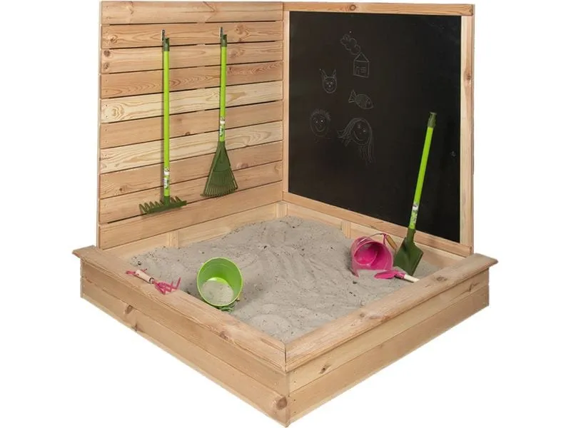 Esschert Design Eck-Sandkasten mit Tafel Holz 115.5 cm Esschert Design Eck-Sandkasten mit Tafel Holz 115.5 cm