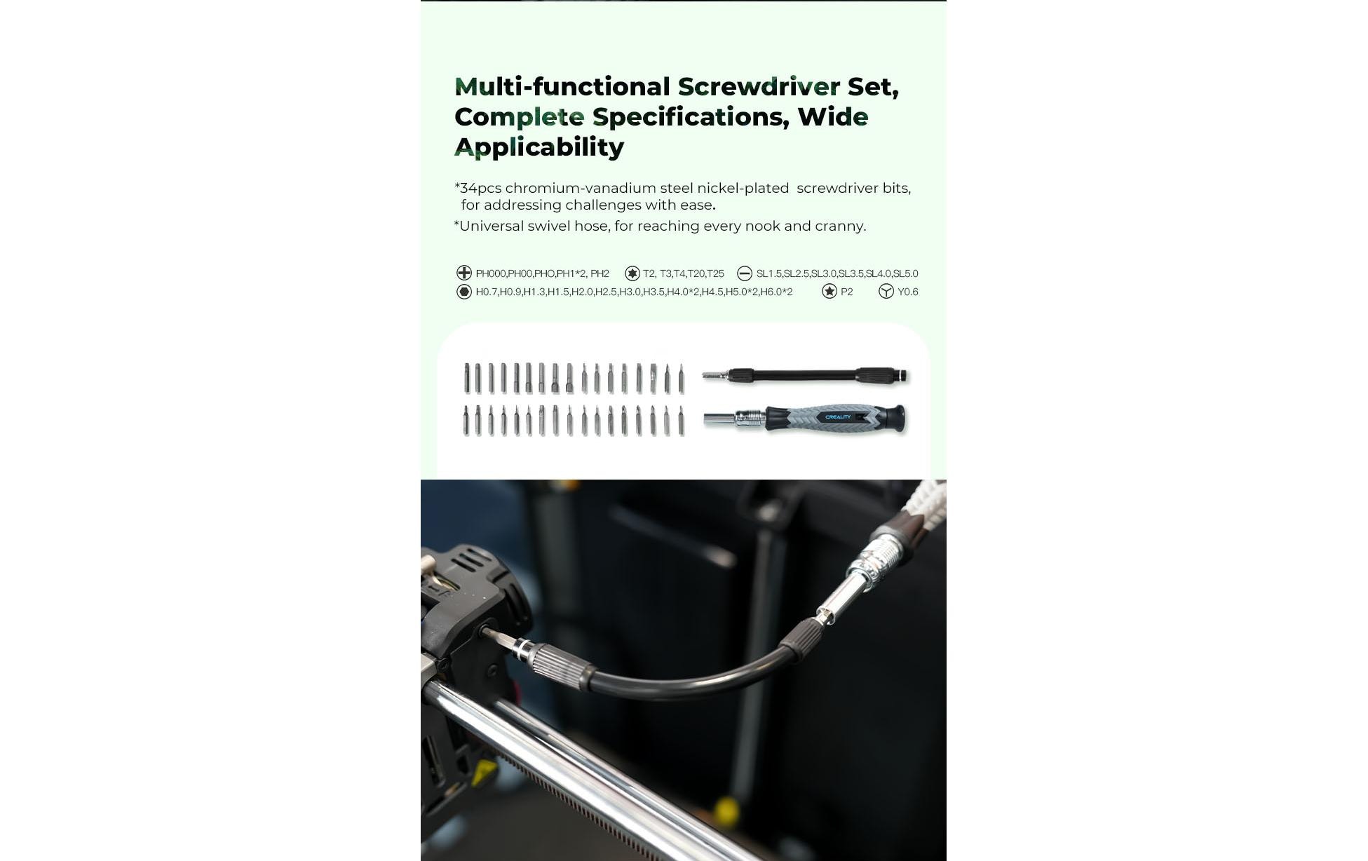 Creality Werkzeugkit Pro 3D-Drucker, 25-Teilig