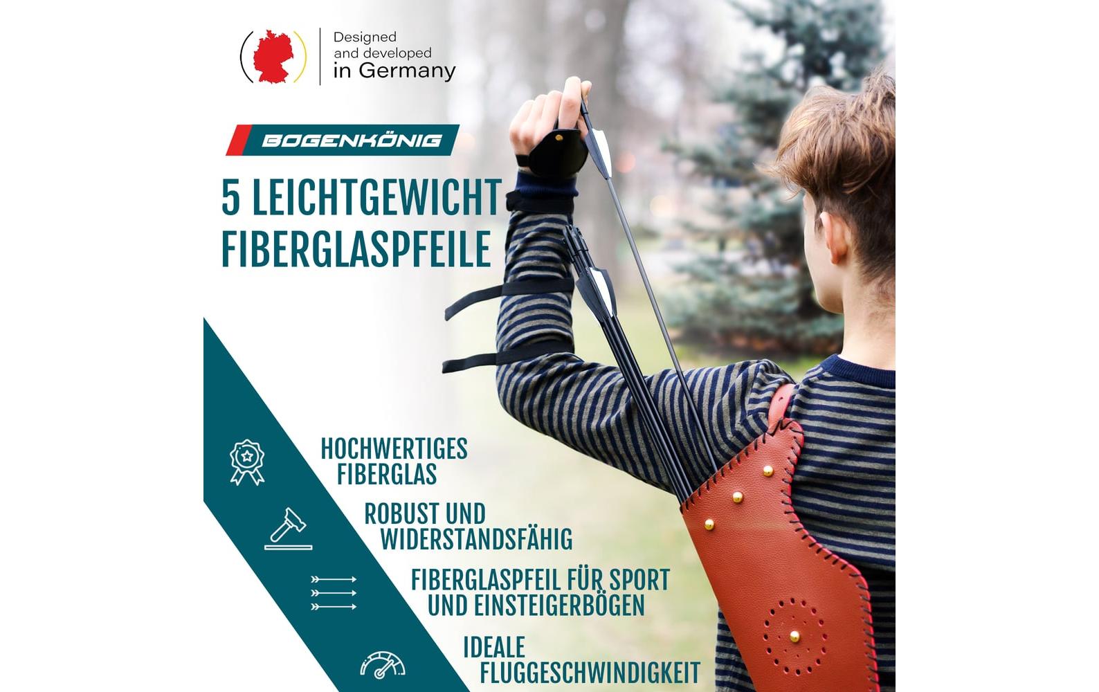 Bogenkönig Bogenschiess-Set mit Köcher 30 lbs