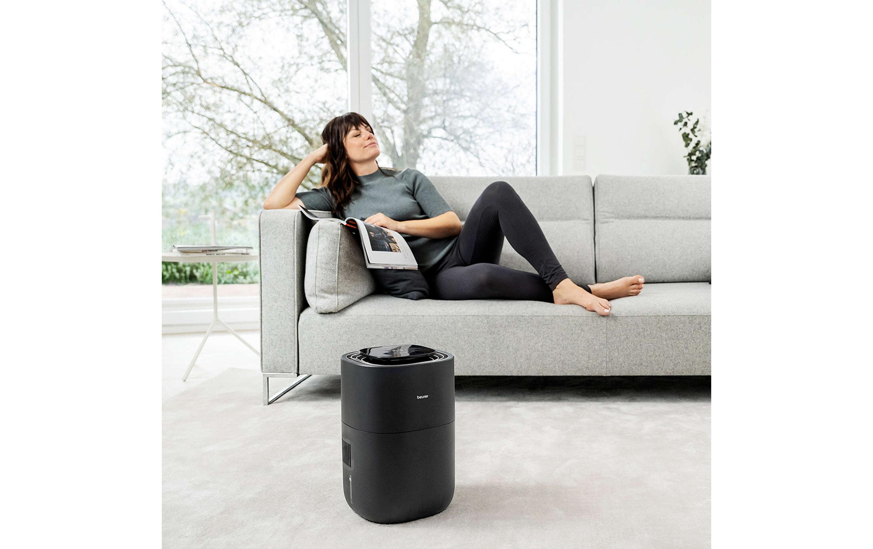 Beurer Luftbefeuchter LB 200 30 m², Schwarz
