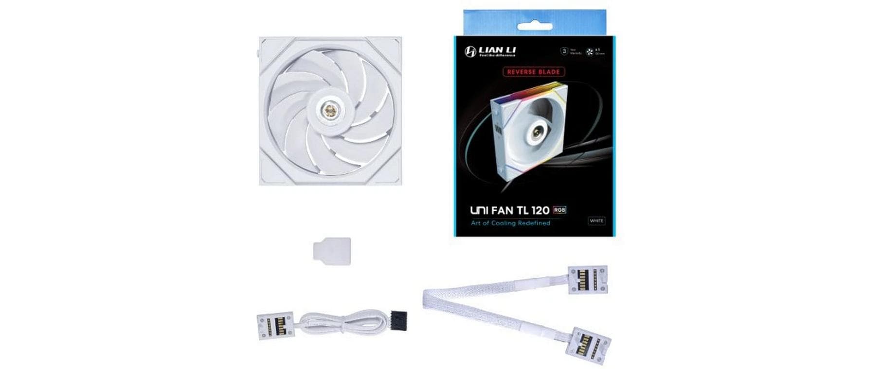 Lian Li PC-Lüfter Uni Fan TL Series Reverse Blade - 120 mm Weiss