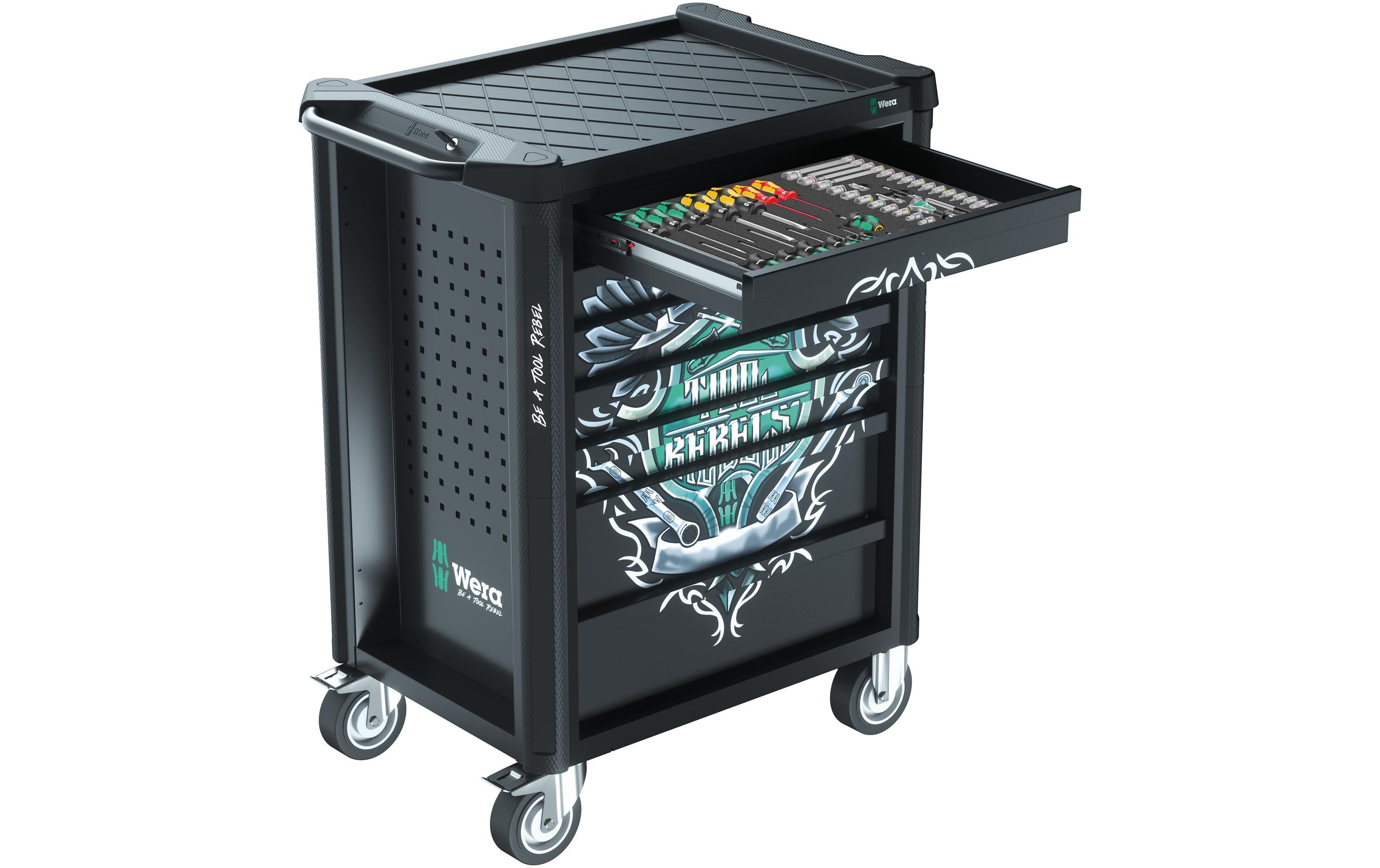 Wera Werkstattwagen 9700 Tool Rebel 1, 78‑teilig Wera Werkstattwagen 9700 Tool Rebel 1, 78‑teilig