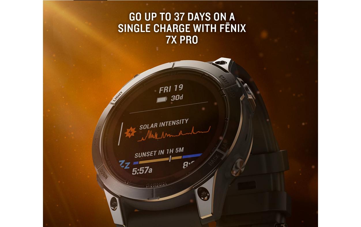 GARMIN GPS-Sportuhr Fenix 7 Pro – Solar Edition