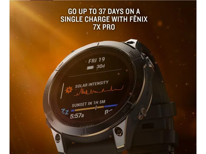 GARMIN GPS-Sportuhr Fenix 7X Pro – Solar Edition GARMIN GPS-Sportuhr Fenix 7X Pro – Solar Edition