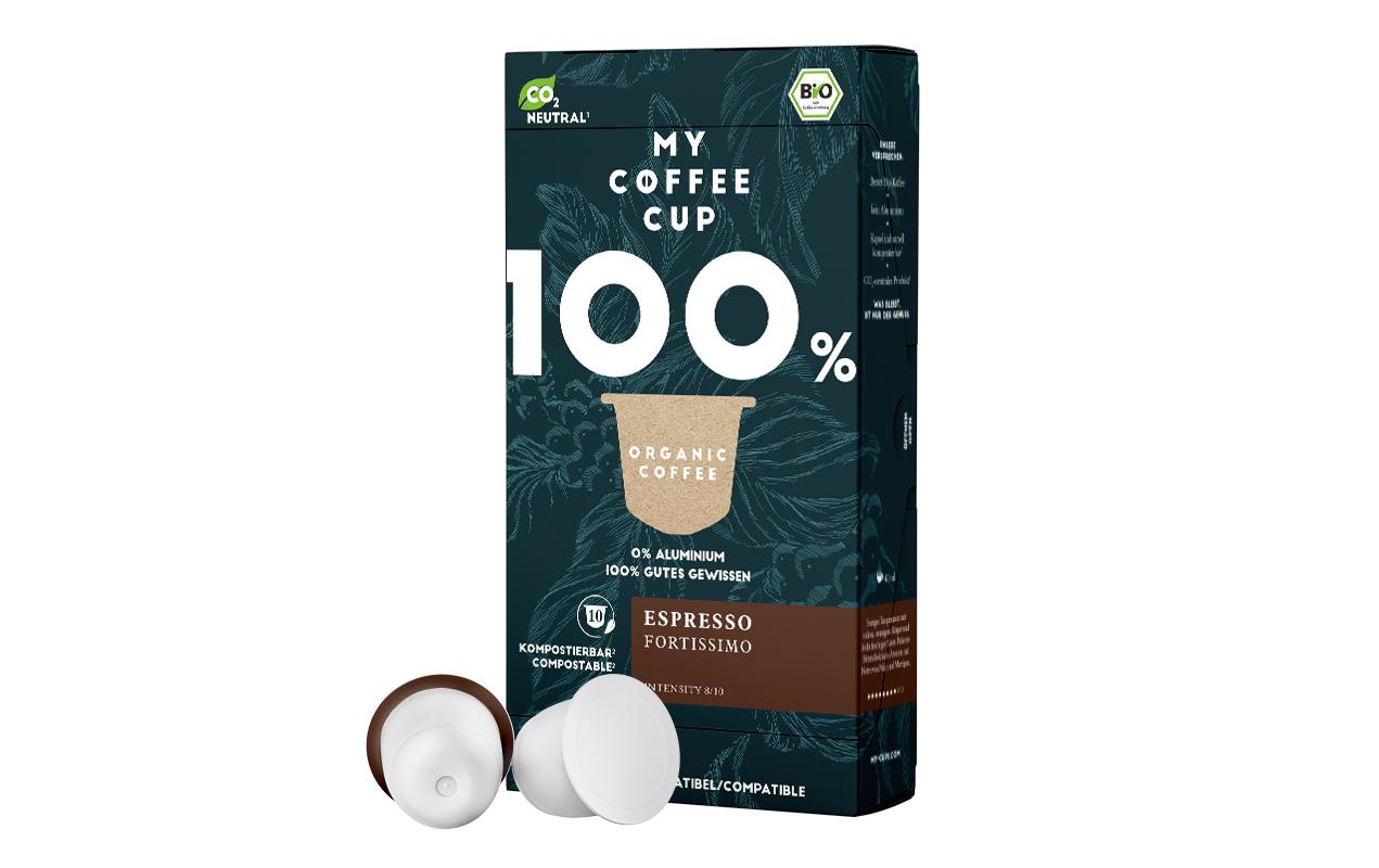 My-CoffeeCup Kaffeekapseln Bio Espresso Fortissimo 10 Stück