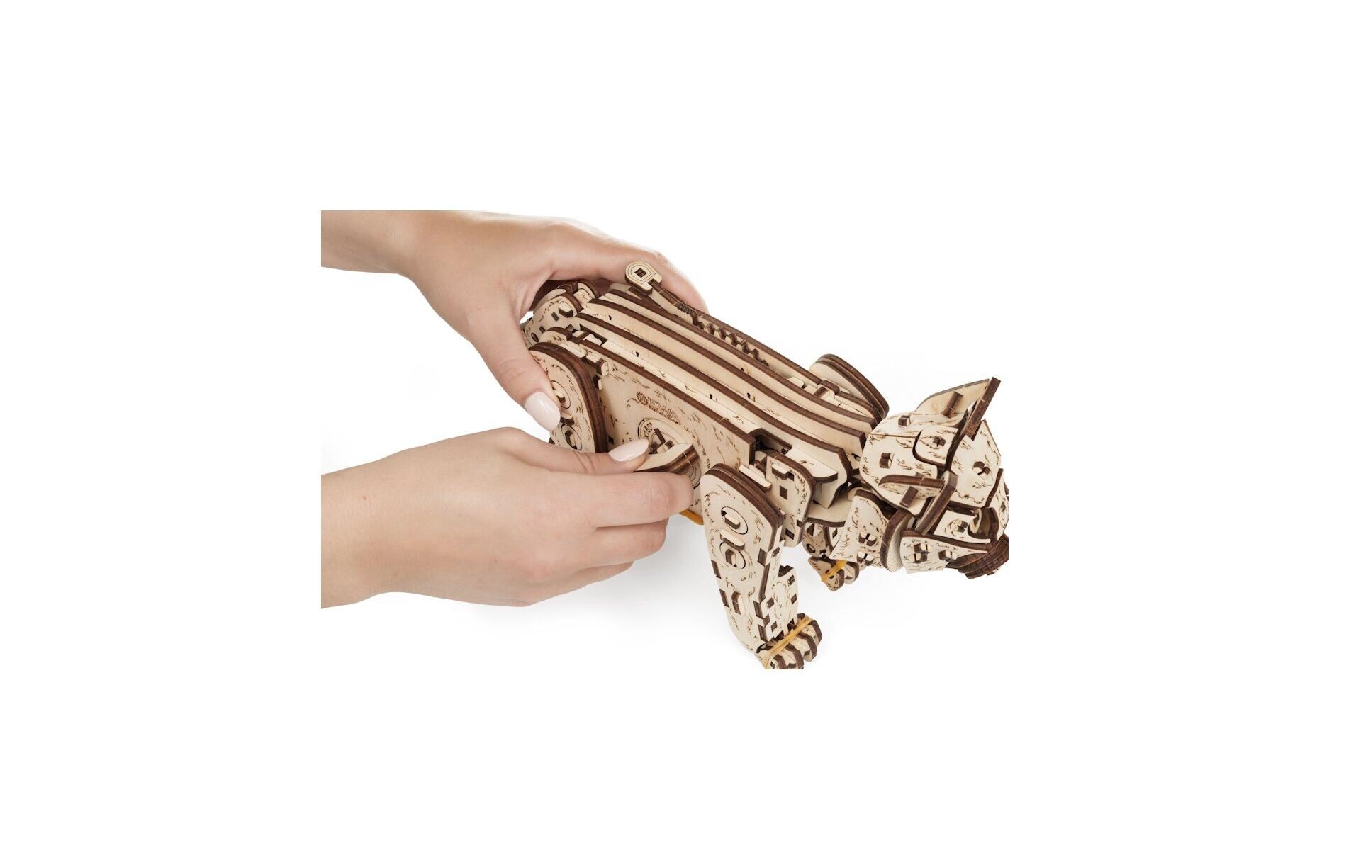 Eco-Wood-Art Bausatz Kätzchen Natur