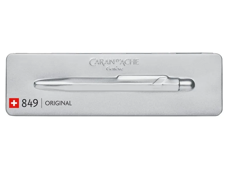 Caran d'Ache Kugelschreiber 849 Original Medium (M), Silber Caran d'Ache Kugelschreiber 849 Original Medium (M), Silber