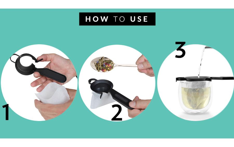 Finum Teacup Set, Schwarz