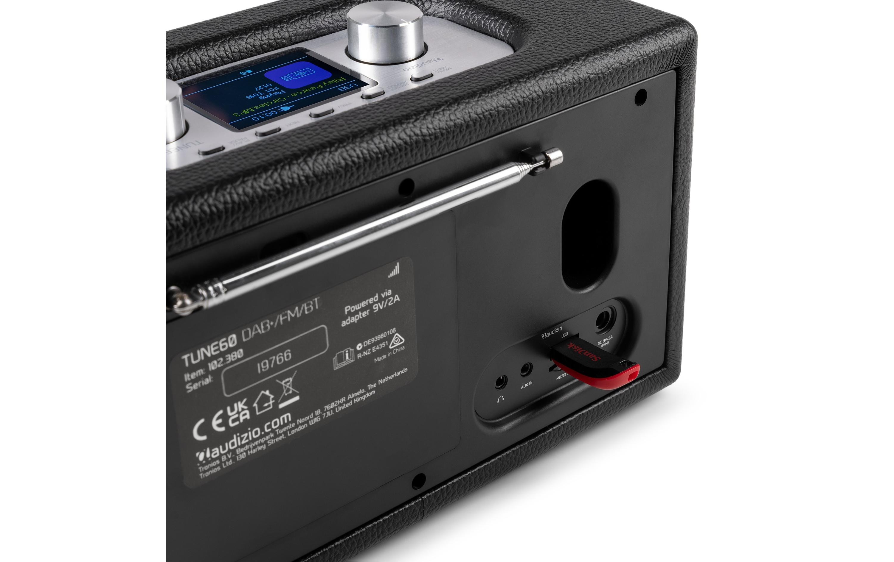 Audizio DAB+ Radio Tune60 Schwarz